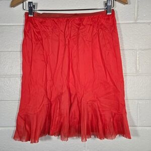 Vtg Vanity Fair‎ Half Slip Skirt Small Pleated Hem Nylon USA 20s Style Lingerie